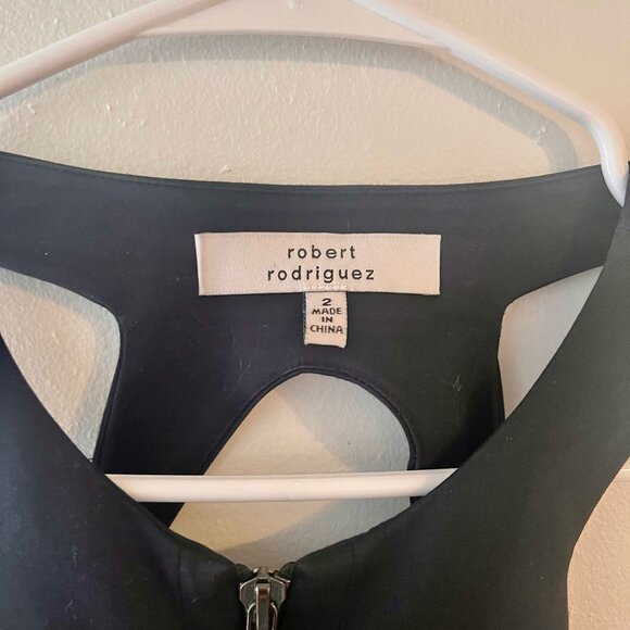 Robert Rodriguez Filigree Print Dress Sz 2 - Picture 4 of 5